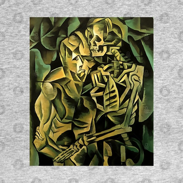 Abstract Man And Skeleton Geometric Art by taiche